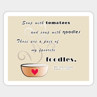 Soup - my favorite foodle Sticker